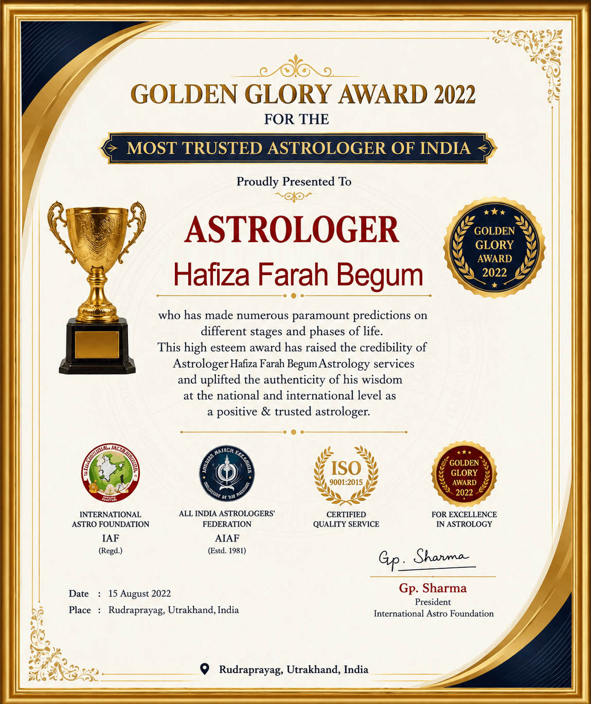 Hafiza Farah Begum